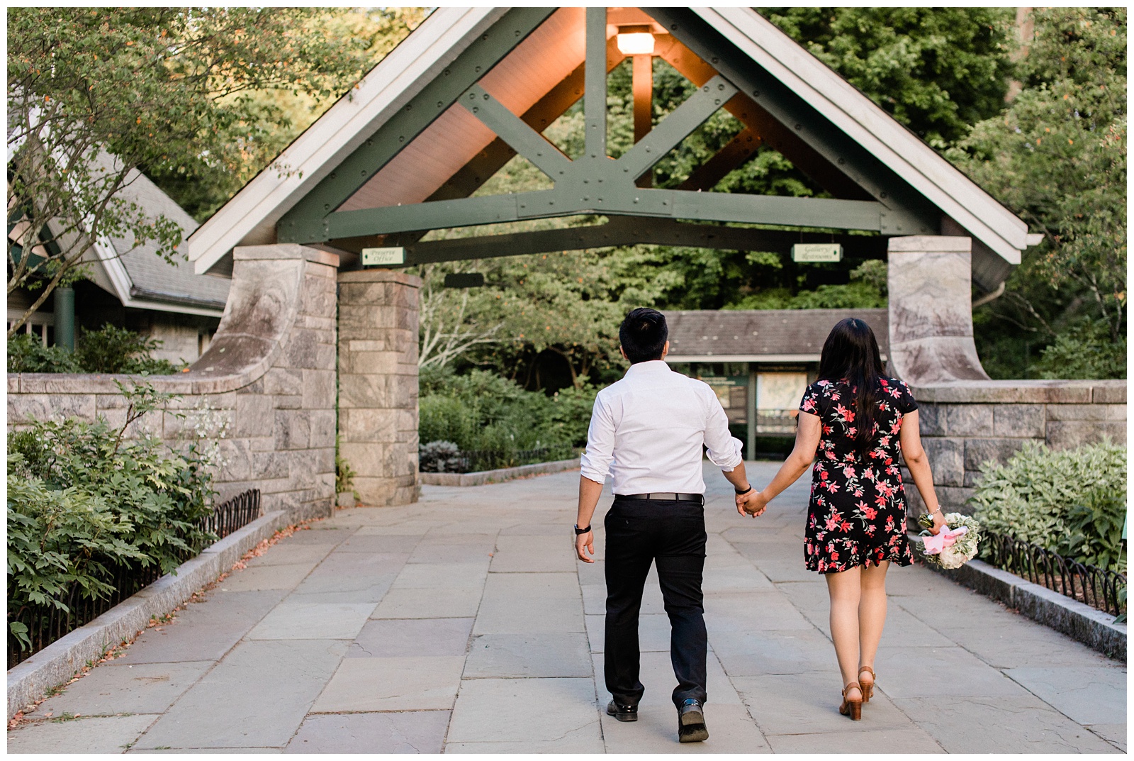 husband and wife walking together