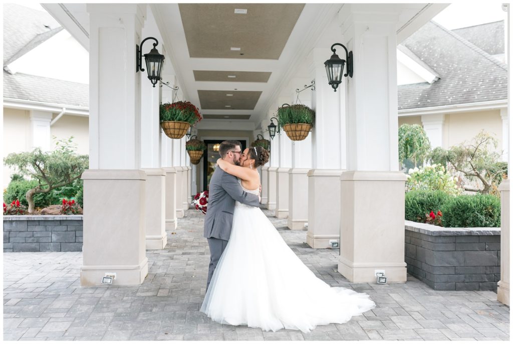 First Look at the New York Country Club Bride and Groom