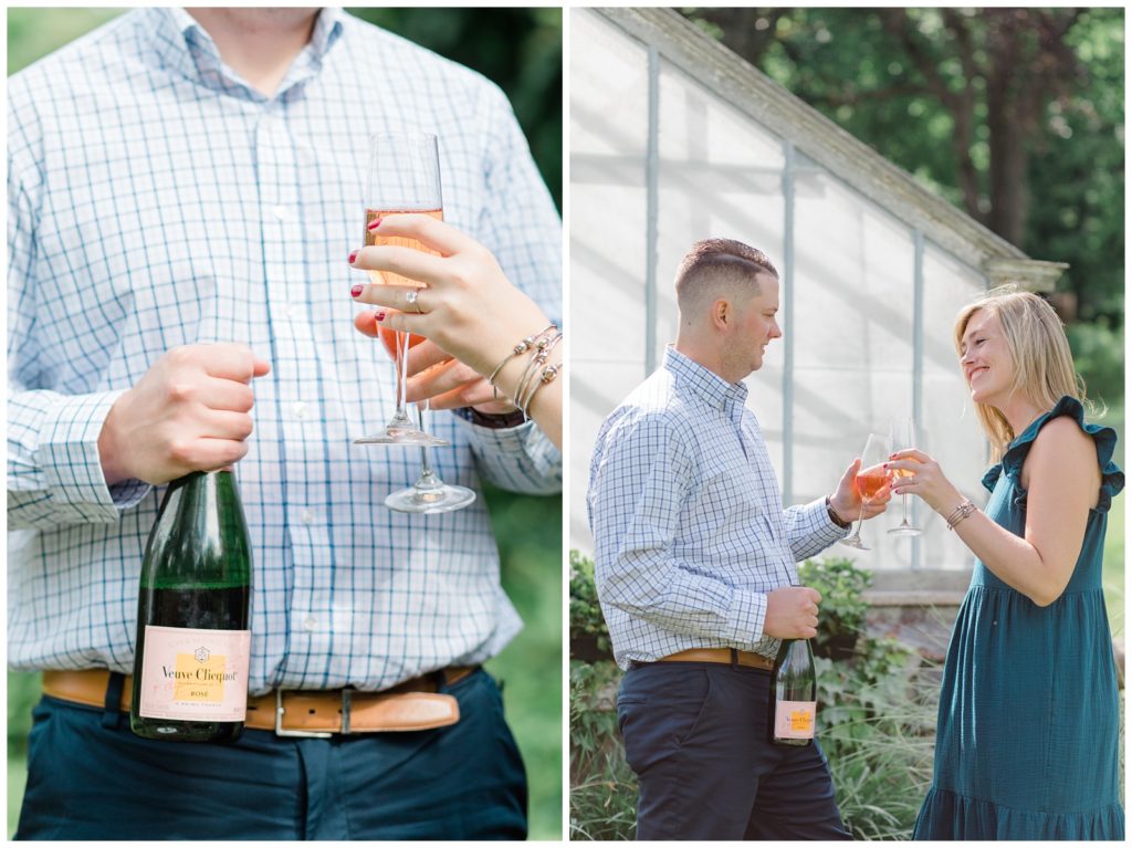 greenhouse engagement session